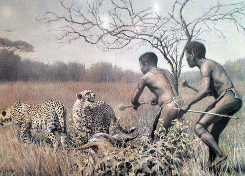 Paul Bosman - Bushman & Cheeta's - Lithograph stunner!!